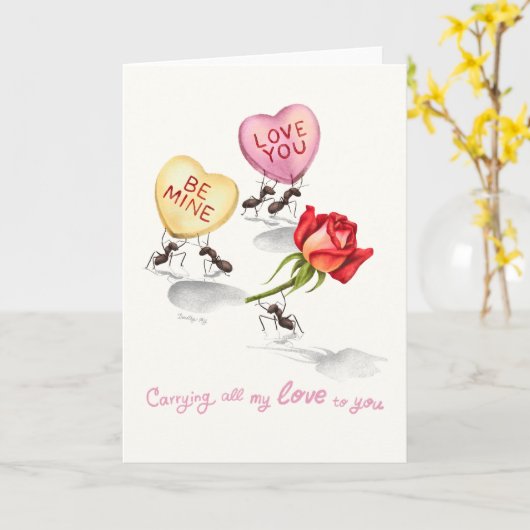 Carrying all my Love to you カード (黄色い花)