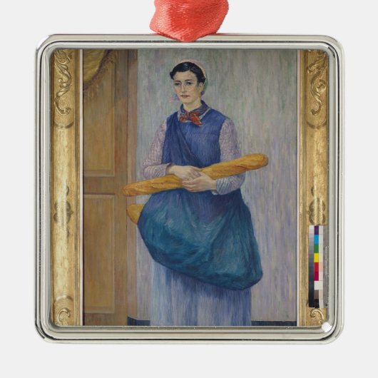 Carrying Bread 1889年女性 メタルオーナメント (正面)