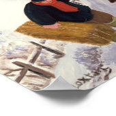 Carrying Hay to the Sheep in Winter ポスター (角)