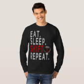 Cars Enthusiasts   eat sleep Shift Repeat Tシャツ (正面フル)