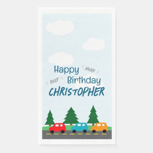 Cars Kids Boy Birthday (正面)