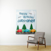 Cars Kids Boy Birthday タペストリー (インサイチュ)