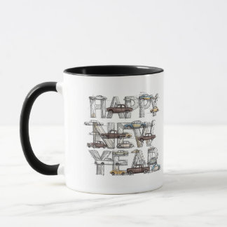 cars lovers mug for new year マグカップ