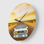 Cars Motorsport ラージ壁時計 (傾斜)