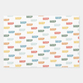 Cars Pattern kids  ラッピングペーパーシート (正面3)