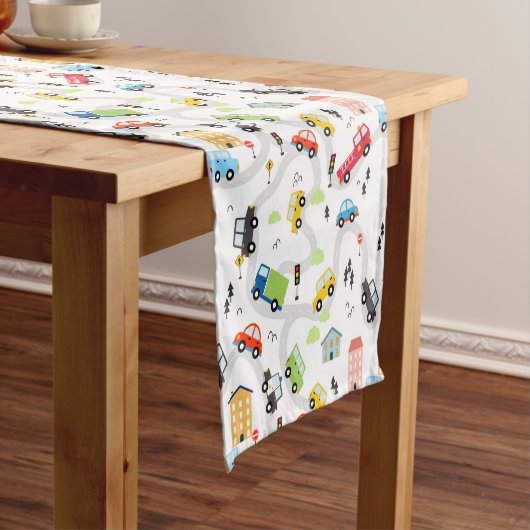 Cars Trucks Table Runner ショートテーブルランナー (インサイチュ)