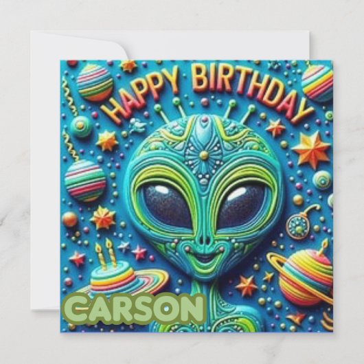 CARSON ～誕生日カード～エイリアン～ (正面)