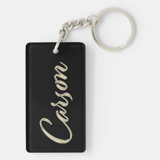 Carson Name whitegold Schlüsselanhänger Anhänger キーホルダー (裏面)