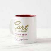 Cart Restaurant, Wabash and Harrison，シカゴ， IL ツートーンマグカップ (正面左)