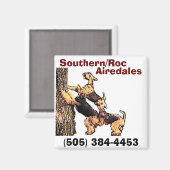 Cart-tree2, Southern/Roc, Airedales, (505) 384-... マグネット (正面/裏面)