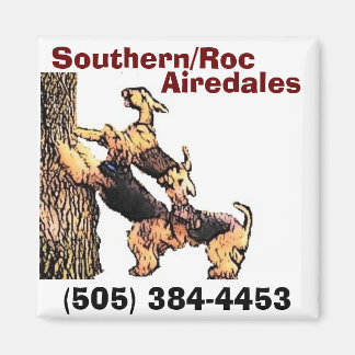 Cart-tree2, Southern/Roc, Airedales, (505) 384-... マグネット
