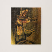 Cart with Red and White Ox by Vincent van Gogh ジグソーパズル (縦)