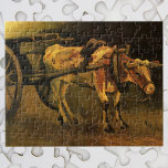Cart with Red and White Ox by Vincent van Gogh ジグソーパズル<br><div class="desc">Cart with Red and White Ox by Vincent van Gogh is a vintage fine art post impressionism still life painting featuring an ox pulling a two wheel cart or wagon to take food from the farm to the farmer's market. About the artist: Vincent Willem van Gogh was a Post Impressionist...</div>
