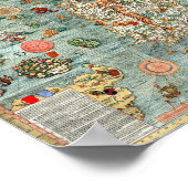 Carta Marina, map of Scandinavia ポスター (角)