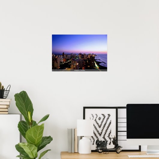 Cartagena, Colombia ポスター (ホームオフィス)