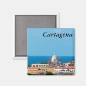 Cartagena, Colombia Old Town マグネット (正面/裏面)