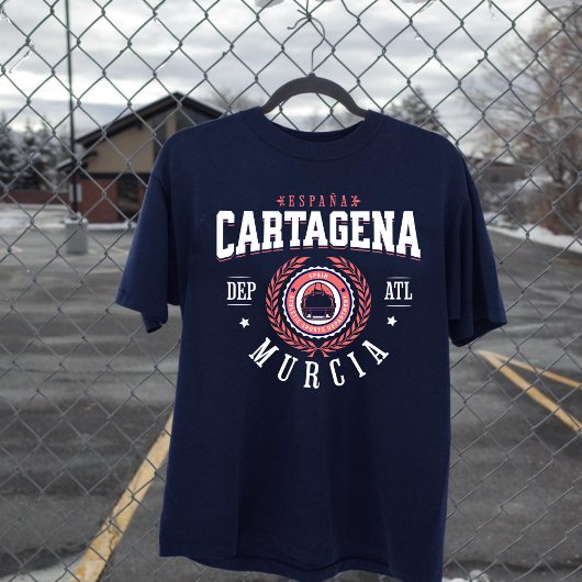 Cartagena Murcia España varsity letters Tシャツ