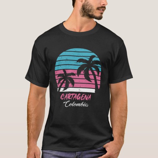 Cartagena Souvenir  Colombia Reminder Tシャツ (正面)