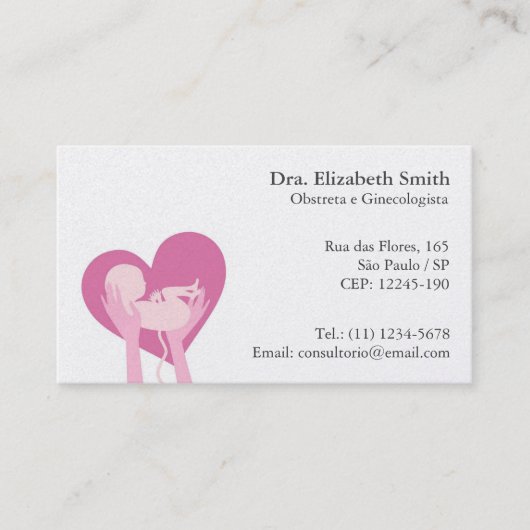 CartãoパラグラフObstetra e Ginecologista 名刺 (正面)
