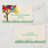Cartão árvore colorida 名刺 (正面/裏面)