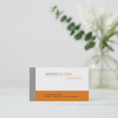Cartão Business Orange Gray 名刺 (スタンド正面)