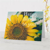 Cartão de Aniversário Girassol カード (黄色い花)