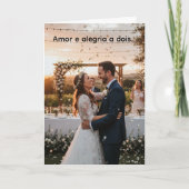 Cartão de Casamento Comemorativo カード (正面)