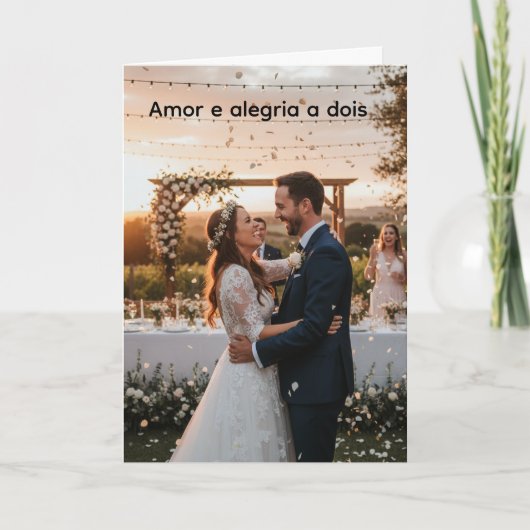 Cartão de Casamento Comemorativo カード (正面)