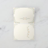  cartão de casamento romântico vintage desenho 案内状 (内部)