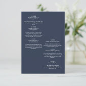 Cartão de detalhes casamento elegante e floral  エンクロージャーカード (スタンド正面)