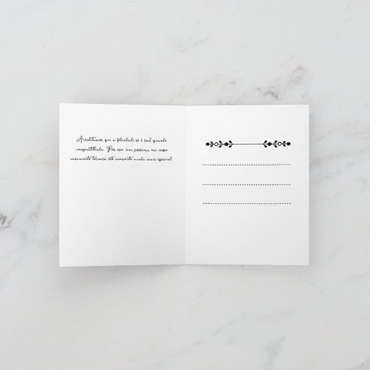 Cartão de Festividades Folha Dupla casamento シーズンカード (内部)