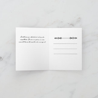 Cartão de Festividades Folha Dupla casamento シーズンカード