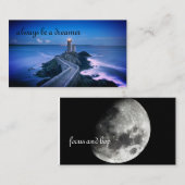 cartão de mensagens motivacional 名刺 (正面/裏面)