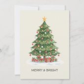 Cartão de natal aquarela alegre e brilhante サンキューカード (正面)