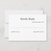 Cartão de resposta 8,9 x 12,7 cm 出欠カード (正面)