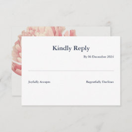 Cartão de resposta 8,9 x 12,7 cm 出欠カード