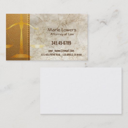 Cartão de visita advogada. 名刺 (正面/裏面)