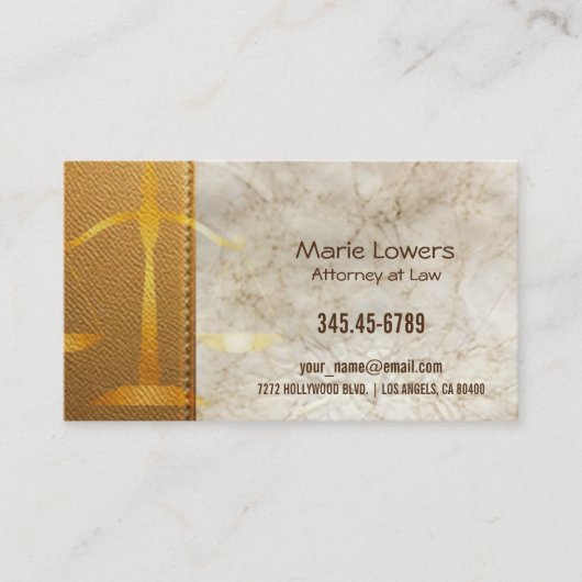 Cartão de visita advogada. 名刺 (正面)