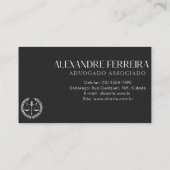 Cartão de visita advogado 名刺 (裏面)