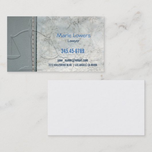 Cartão de visita advogado. 名刺 (正面/裏面)