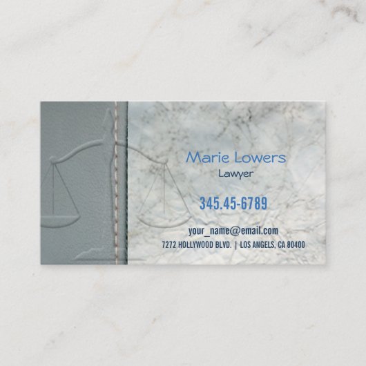 Cartão de visita advogado. 名刺 (正面)