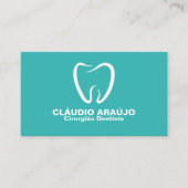 Cartão de Visita Dentista - Turquesa 名刺 (正面)