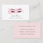 Cartão de Visita Designer de Sobrancelhas 名刺 (正面/裏面)