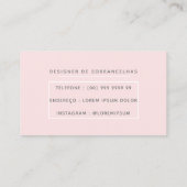 Cartão de Visita Designer de Sobrancelhas 名刺 (裏面)