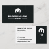 Cartão de Visita Engenheiro Civil 名刺 (正面/裏面)