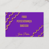 Cartão de Visita Faixa Roxa jiu-Jitsu 名刺 (正面)