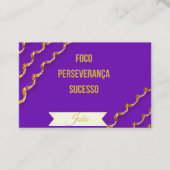 Cartão de Visita Faixa Roxa jiu-Jitsu 名刺 (正面)