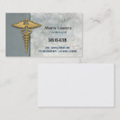 Cartão de visita médico. 名刺 (正面/裏面)