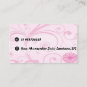 Cartão de visita Padrão 8,9 x 5,1 cm 名刺 (裏面)