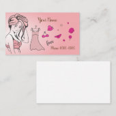 Cartão de visita para loja de roupas 名刺 (正面/裏面)